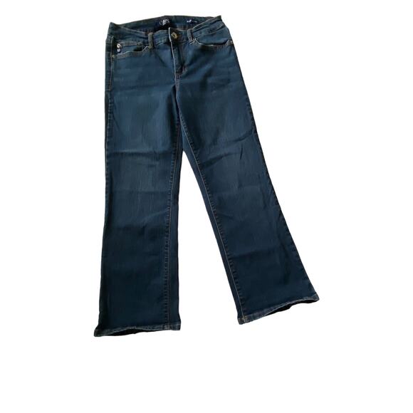 Chaps Woman's Size 6/28 Mid Rise Cop Kick Dark Wash Mid Rise Denim Jeans - Picture 8 of 8